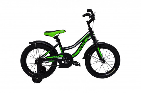 Lorak Junior 14 Boy Матовый Чёрный/Зелёный