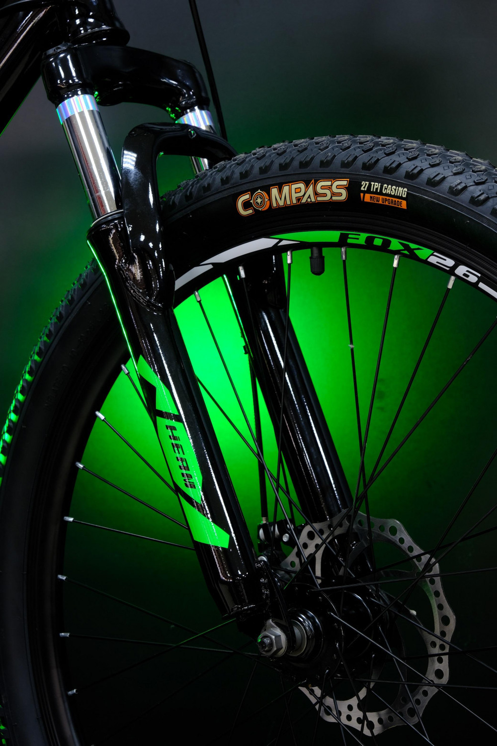 Heam FOX 26 Чёрно/Зелёный рама 15 (на рост 141-160)