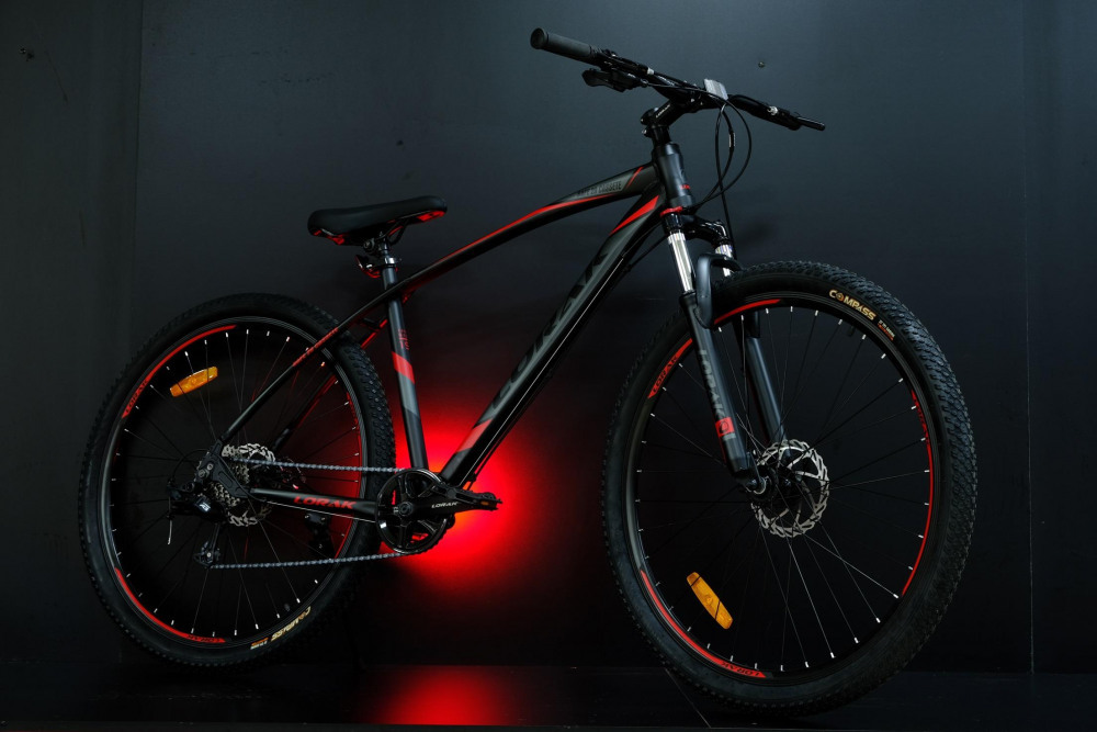 LORAK Safe 29 Cassete Матовый Чёрный/Красный 21р (на рост 183-190)